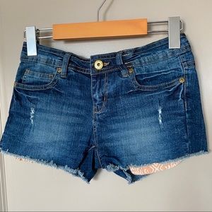 Denim shorts